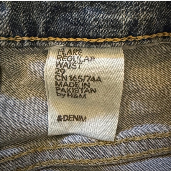 Women's Blue Flared Jeans 29” - Picture 6 of 6